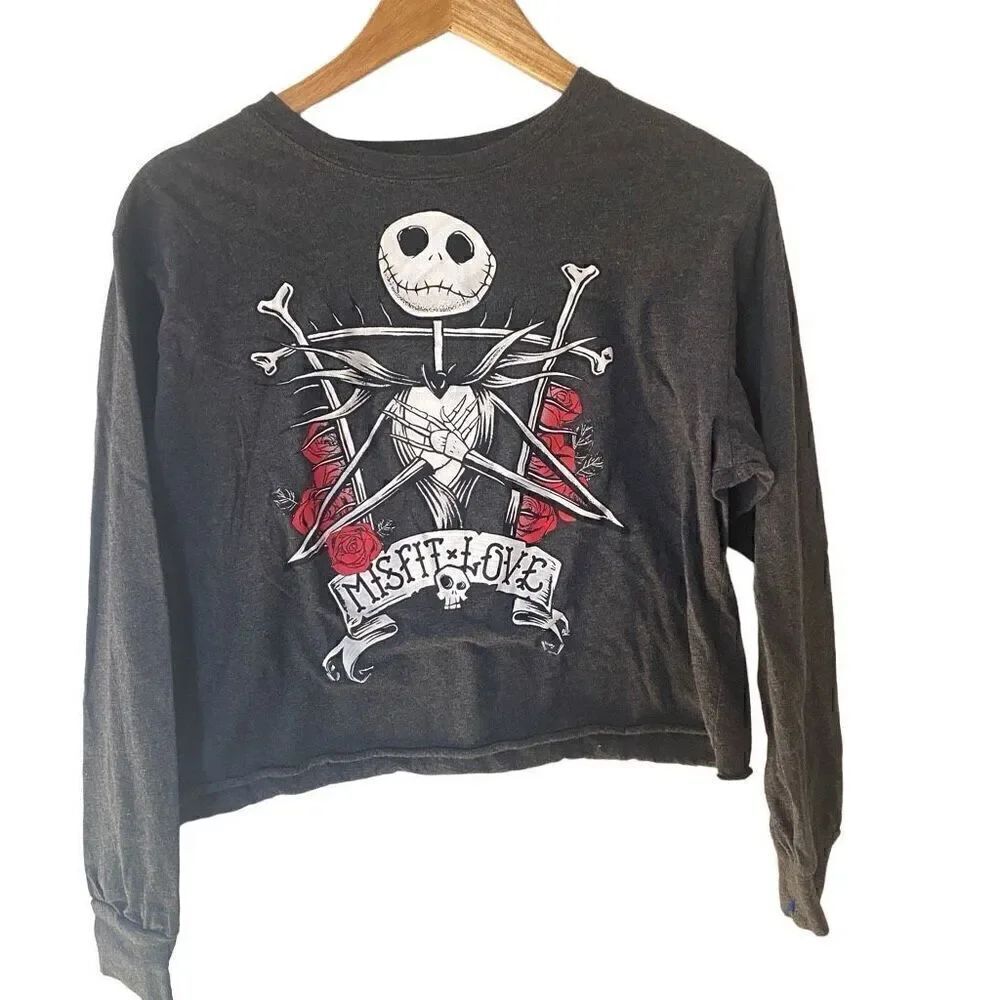 Disney Tim Burton the night before Christmas long sleeve crop large